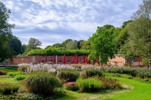 Glacis Park, Stadtpark, Neu-Ulm, Swabia, Bavaria, Germany