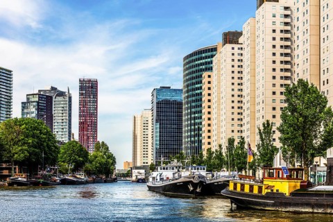 City panorama, Rotterdam, Netherlands