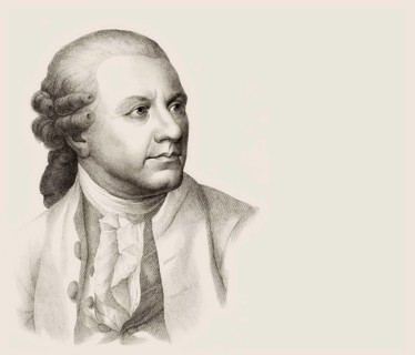 Portrait of Friedrich Gottlieb Klopstock, 1724, 1803, German poet, digitally edited