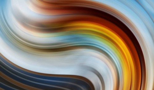A captivating abstract image featuring a smooth blend of swirling colors representing a fusion of