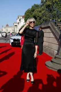Katja Eichinger arriving at Charles Gounod's Roméo et Juliette after William Shakespeare at the