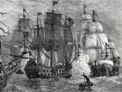 The naval Battle of Goodwin Sands, or Battle of Dover on 19 May 1652, First Anglo-Dutch War, From