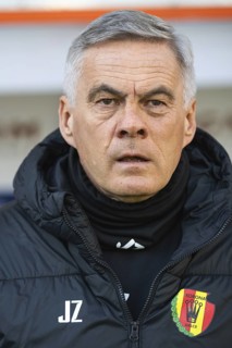 LUBIN, POLAND - MARCH 16, 2025: Football match between KGHM Zaglebie Lubin vs Korona Kielce. Head