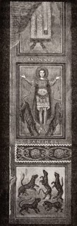 Legend of Daniel in the Lion's Den, 9th century, Basilica of Saint Clement, Rome, Italy