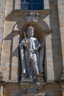 Sculpture of Henry II at the parish and pilgrimage church of the Most Holy Trinity, basilica in