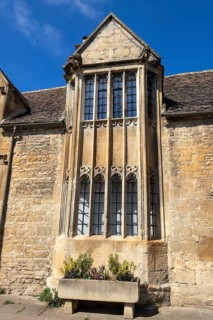 Bay window, window, house, High Street, Chipping Campden, The Cotswolds, England, Great Britain