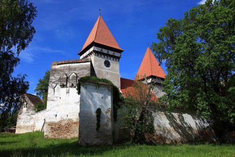 Schönberg fortified church, Dealu Frumos, a fortified Lutheran church in Sibiu County, Sibiu, in