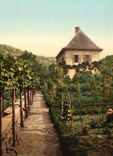 Rousseau House, Charmelles, Charmettes, Chambery, France, c. 1890, Historic, digitally enhanced