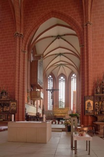 Interior view with Gothic chancel, St Bartholomew's Cathedral, St Bartholomew's, Old Town,