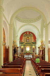 Interior view of Convento de las Descalza, church, Plaza de Lopez de Ayala, Badajoz, Extremadura,