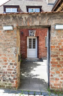 Convent gate of the Dominican Convent of the Holy Sepulchre in Klosterstraße in the garden centre