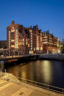 International Maritime Museum Hamburg at the Blue Hour, Hafen City, Hamburg, Germany
