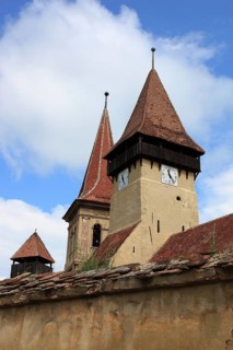 The fortified church of Seica Mica, German Kleinschelken, a community in Sibiu County in