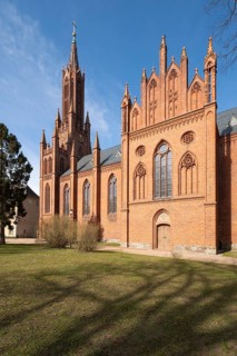 Monastery church, Malchow Monastery, Malchow, island town, Mecklenburg Lake District, Mecklenburg,