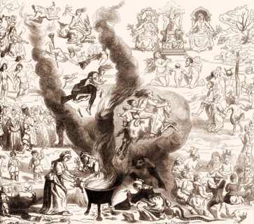 A Witches' Sabbath in Middle Ages