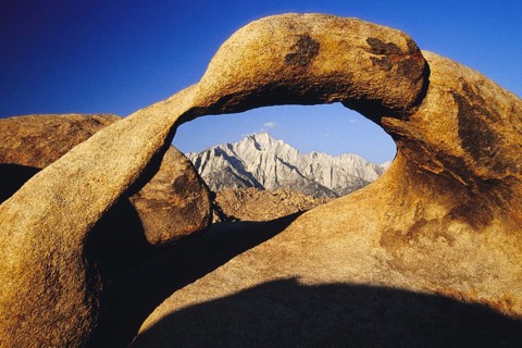 Rock arch in the Alabama Hills, USA, California