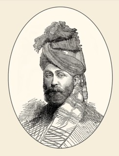 Major Wigram Battye, Queen's Own Corps of Guides, killed at the Battle of Futtehabad on 2nd April