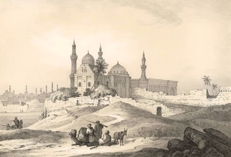 Cityscape of Cairo, Egypt, 1845, by Prince Waldemar of Prussia
