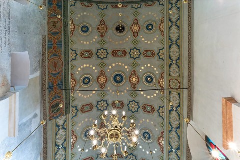 Vault of the Remuh synagogue in the Jewish district of Kazimierz, Krakow, Poland