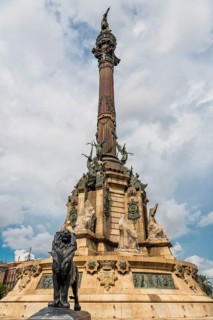 Statue of Christopher Columbus, Barcelona, Spain