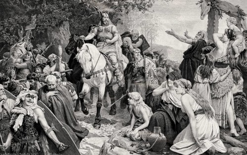 The Triumph of Arminius, 17 BC, 21 AD, after the Varus Battle in Germania