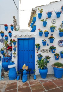 Patio de las Comedias, Castle of Iznajar, Castillo de Iznájar, Andalusia, Spain