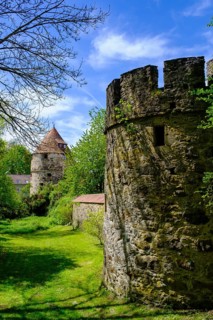 Severinstor, historic city wall, city fortification, Inn side, Passau, Lower Bavaria, Bavaria,