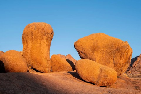 Rocks and desert landscape, Pontok Mountains, Spitzkoppe, Große Spitzkuppe Nature Reserve, Namibia
