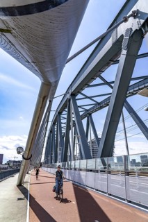 Cycle and pedestrian bridge Snelbinder Brug, over the river Waal near Nijmegen, was added to the