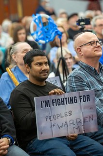 Warren, Michigan USA - 29 March 2025 - The Michigan Democratic Party hosted a 'People's Town Hall.'