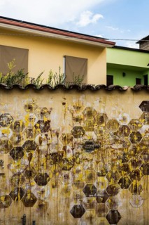 Wall painting, murals, graffiti, street art, San Sperate, Sardinia, Italy
