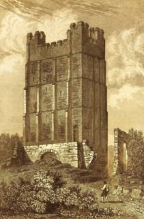 Richmond Castle, Norman Castle, Richmond, North Yorkshire, defensive defence tower, battlements,