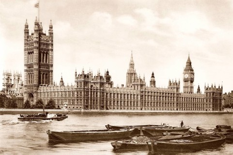 The House of Parliament, Westminster, London, UK, ca 1920
