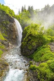 Stuibenfall, Oytal, near Oberstdorf, Allgäu, Bavaria, Germany