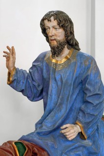 Figure of Christ, detail of the palm donkey, around 1490, St John's parish church, Biberacher Str.