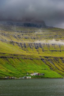 Little villages in Kunoy, Faroe islands, Denmark
