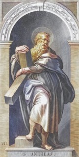 St Andrew, according to the New Testament as well as his brother Simon Peter an apostle of Jesus of