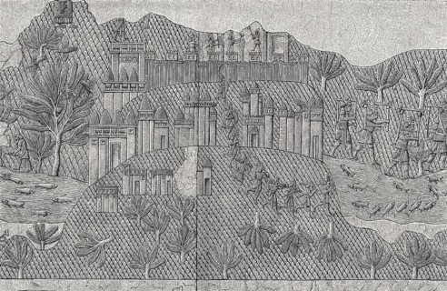 Looting an Armenian city, Sargonid dynasty, Neo-Assyrian Empire, 7th century BCE