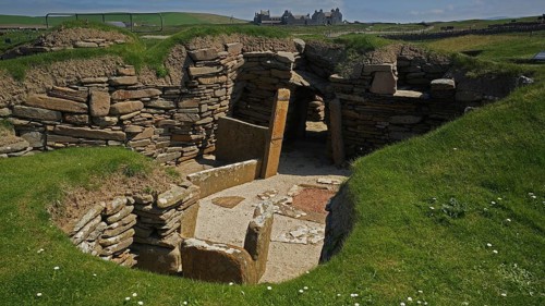 Europe, Scotland, Great Britain, England, landscape, Tomb of the Eagles