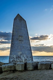 Trinity House Obelisk, Portland Bill Lighthouse, Portland Bill, Isle of Portland, Dorset, England,