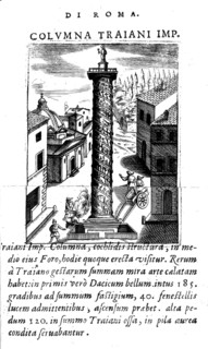 La Colonna Traiana, Trajan's Column is a column of honour erected in 112/113 AD for the Roman