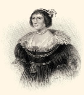 Elizabeth Stuart, die Winterkönigin, 1596 - 1662, als Ehefrau von Friedrich V., Kurfürst von der