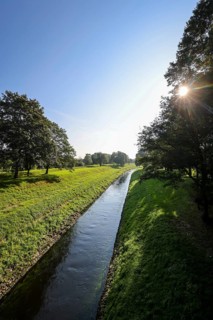 Dinslaken, North Rhine-Westphalia, Germany - The Emscher has been completely free of wastewater