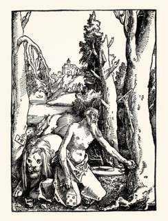 Saint Jerome, by Hans Baldung Grien, facsimile of the 19th century