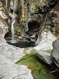 Cascata del Salto waterfall, Maggia, Maggia Valley, Canton Ticino, Switzerland