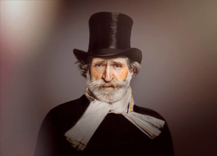 Giuseppe Fortunino Francesco Verdi, 1813 – 1901, Italian composer, digitally edited after a