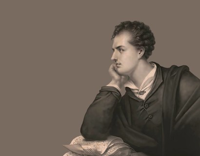 George Gordon Noel Byron, 6th Baron Byron of Rochdale, 1788, 1824, British poet, digital edited