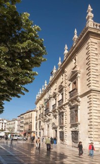 Real Chancilleria, Royal Chancellory building in Plaza Neuva, Granada, Spain
