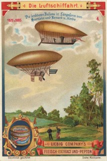 Series Die Luftschiffahrt, Luftschifffahrt, steerable balloons in longitudinal form by Hänlein and