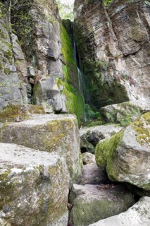 Langenhennersdorf Waterfall, highest waterfall in Saxon Switzerland, Bad Gottleuba-Berggießhübel,